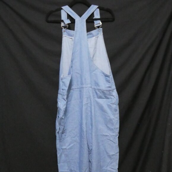 BELINDA | large | Lightweight Faded Blue Denim Overalls With Pockets | NWT - Picture 2 of 16